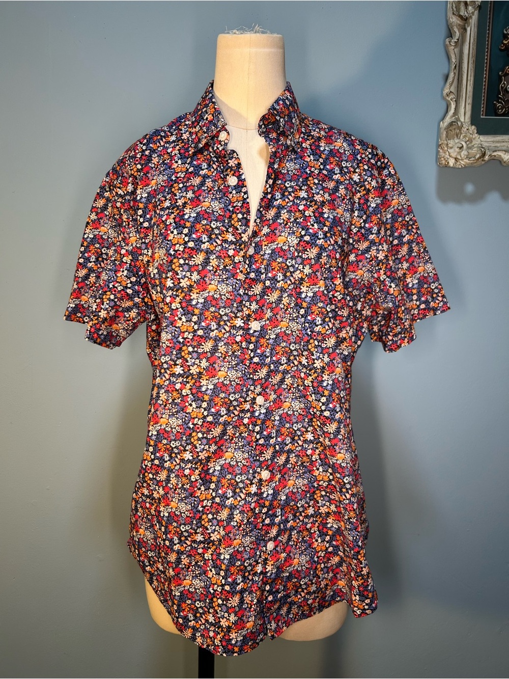 J. Crew Liberty Short-Sleeve Floral Shirt